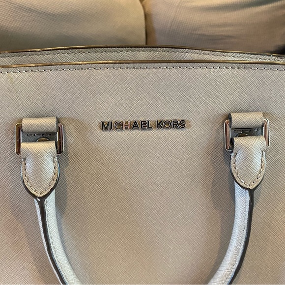 Michael Kors Large Grey Satchel - Picture 3 of 5